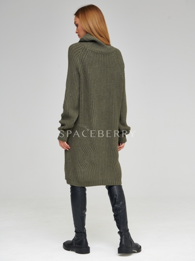 Женский вязаный свитер оверсайз, джемпер